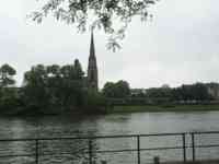 Church across Main river