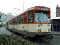 Orange streetcar