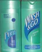 Two similar shampoo bottles