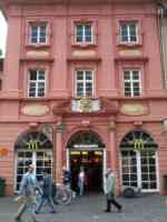 McDonald's in a lavishly decorated pink building