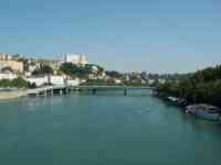 Rhône river in Lyon