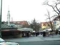 Open-air produce market