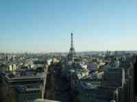 Eiffel Tower seen from Arc de Triomphe