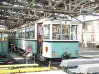 Streetcar converted to a diner