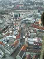 Shopping district seen from the Münster