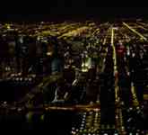 Chicago at night