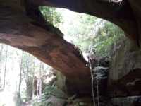 An arch of rock