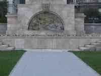 Flowers on monument