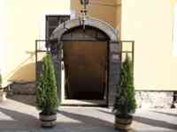 Doorway with stairs leading down