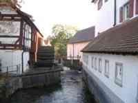 Stream in courtyard