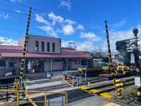 Mount Fuji over Shimoyoshida Station