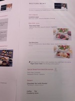 JAL flight menu