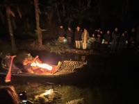 Māori canoe show