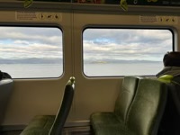 Bay view from the train